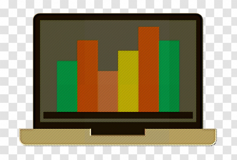 Laptop Icon Analytics Icon Office Elements Icon Transparent PNG