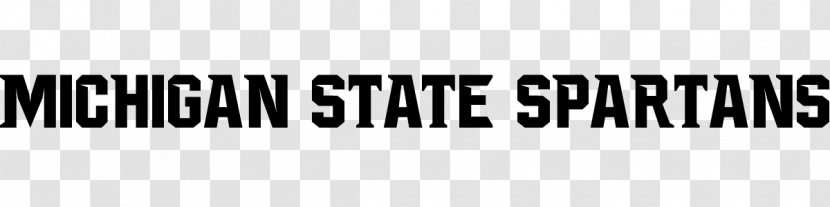 Michigan State Spartans Men's Basketball University Open-source Unicode Typefaces Logo Font - Spartan Army - Black And White Transparent PNG