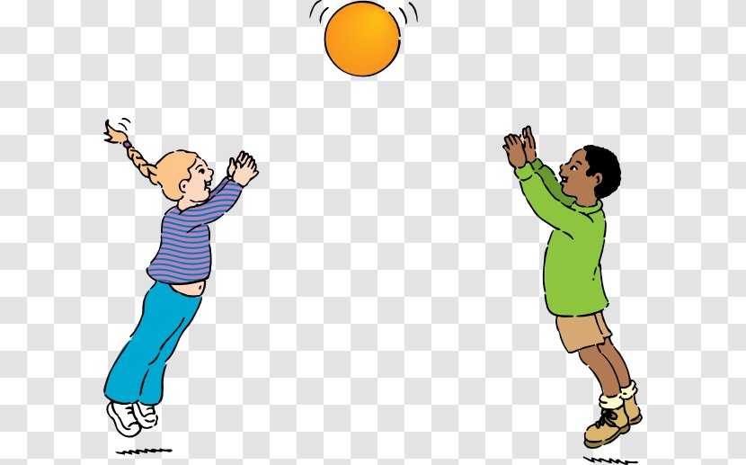 Throwing Catch Ball Physical Education Clip Art - Joint - People Playing Cliparts Transparent PNG