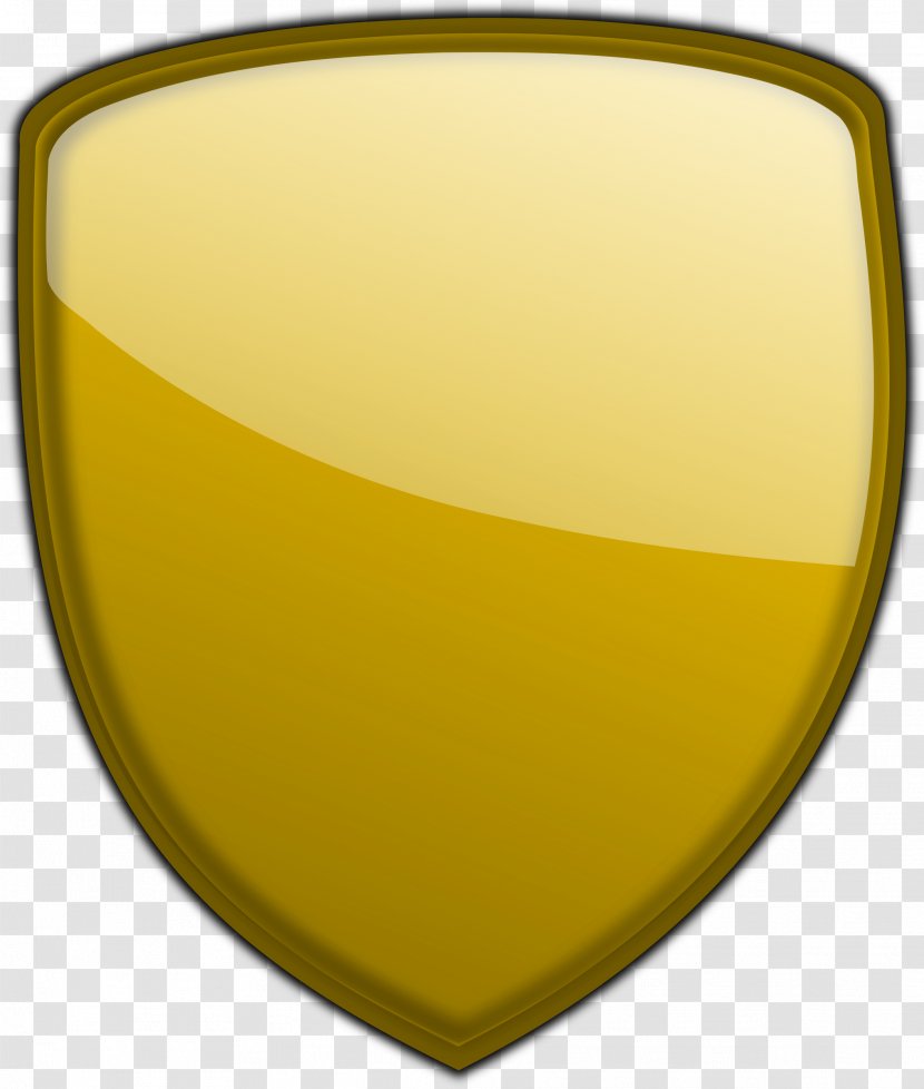 Shield Clip Art - Yellow - Gold Bubbles Cliparts Transparent PNG