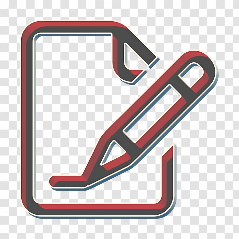 Document Icon Pen Sign - Symbol - Logo Transparent PNG