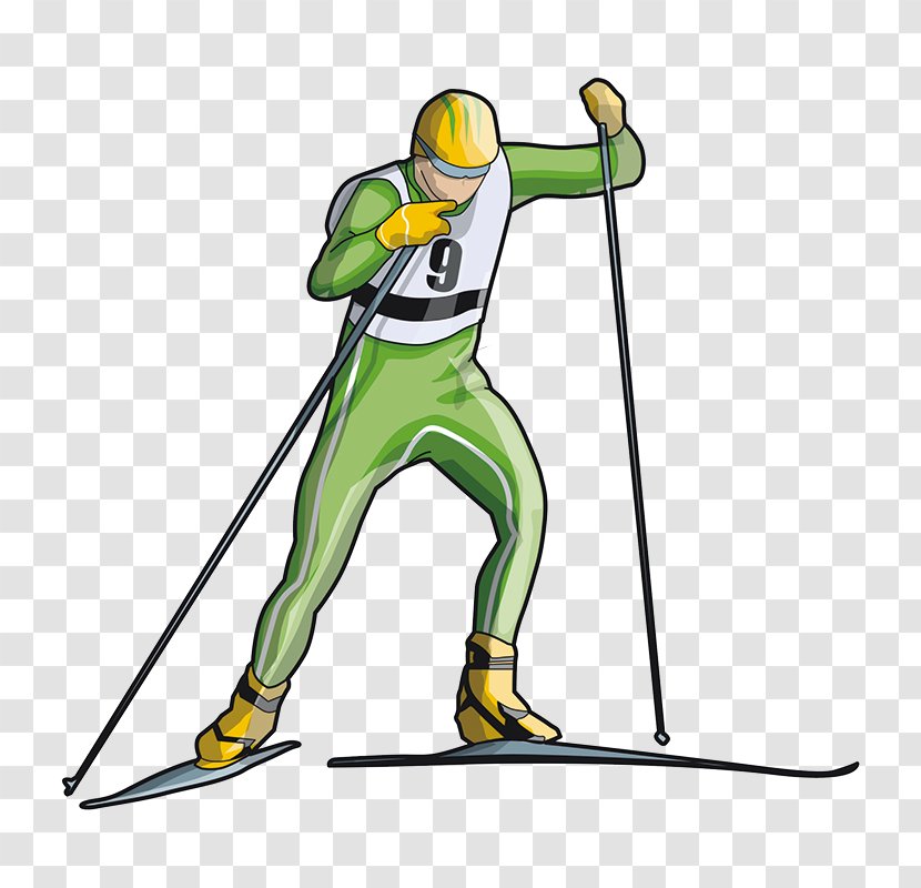 Ski Pole Cross-country Skiing Winter Sport Olympic Games - Biathlon Transparent PNG