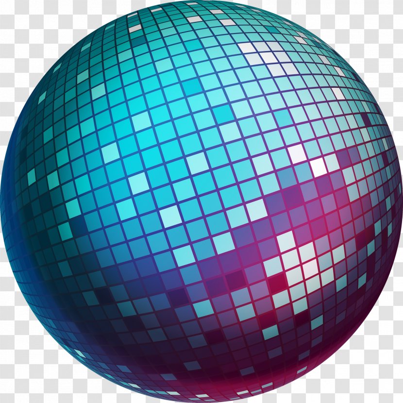 Disco Ball Clip Art - Aqua Transparent PNG