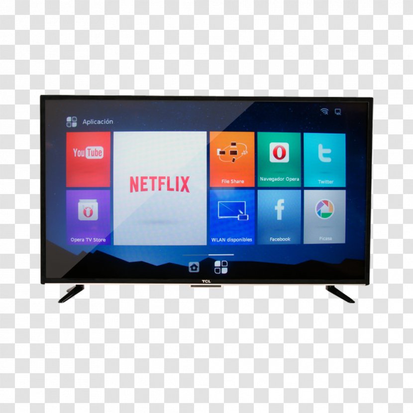 Smart TV LED-backlit LCD TCL Corporation High-definition Television - Led Backlit Lcd Display - Tv Transparent PNG