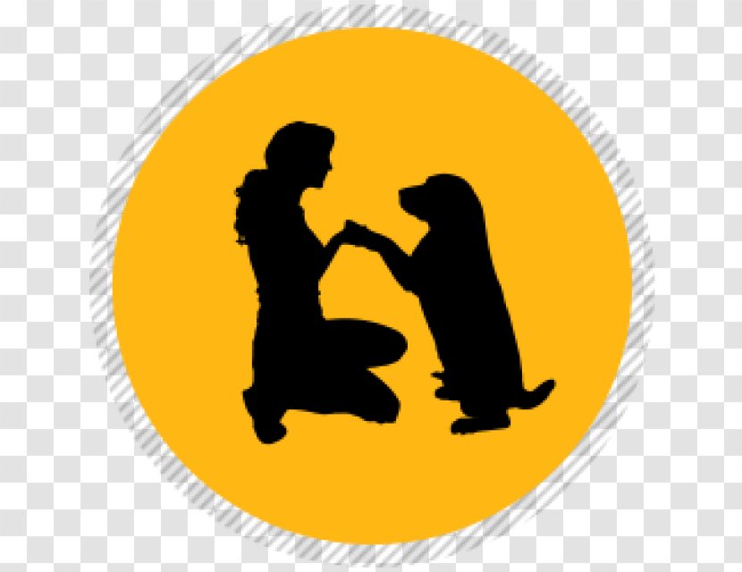 Dog Walking Training Clip Art - Yellow Transparent PNG