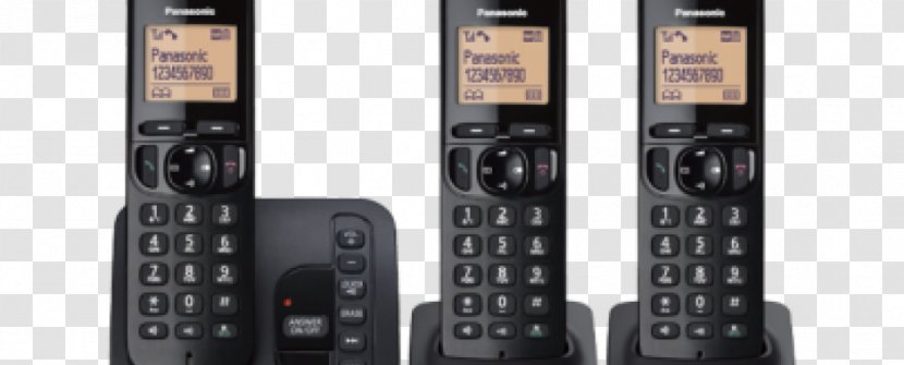 Cordless Telephone Digital Enhanced Telecommunications Answering Machines Panasonic Phone - Handset Transparent PNG