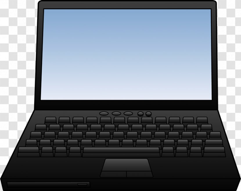 Laptop Computer Keyboard Clip Art - Presentation - Space Cliparts Transparent PNG