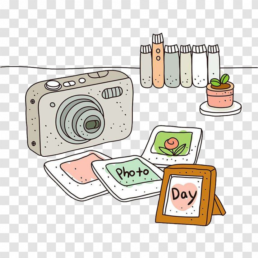 Cartoon Illustration - Drawing - Hand Drawn Camera Transparent PNG