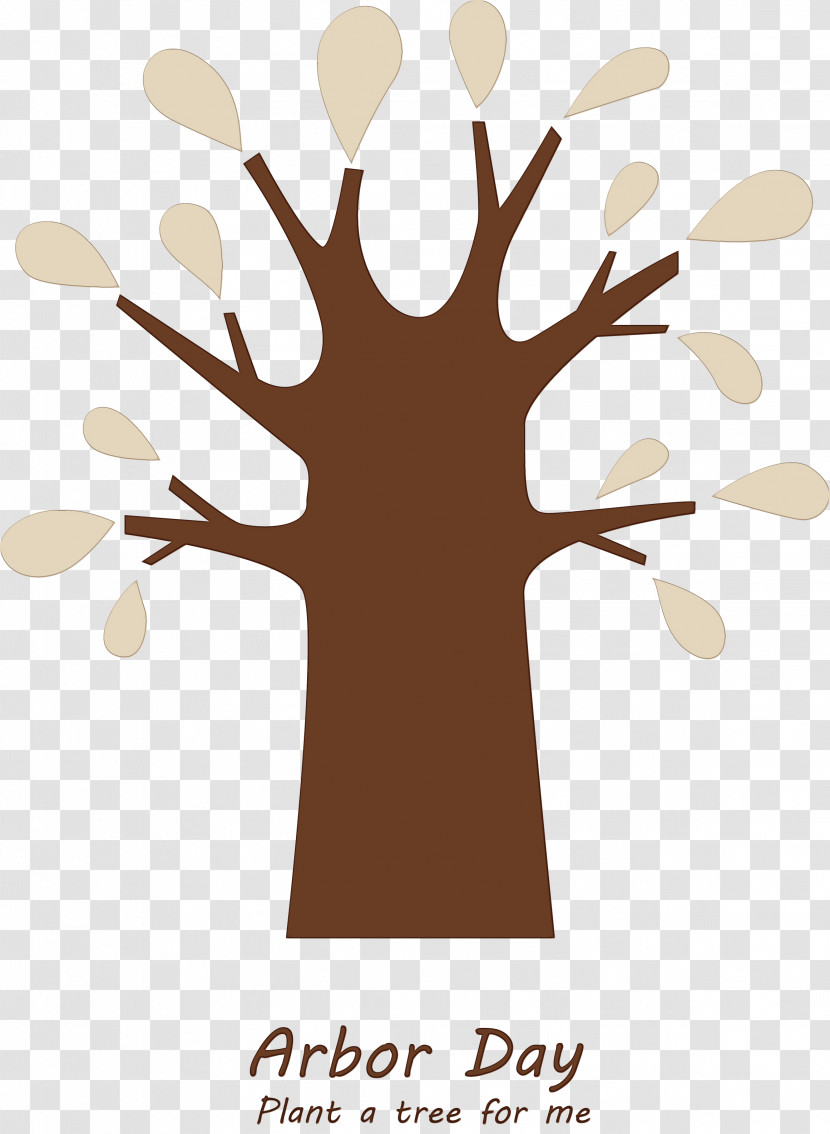 Tree Hand Logo Transparent PNG