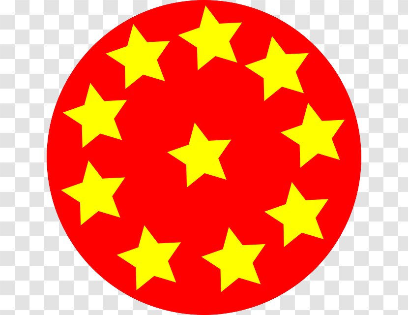 Clip Art Vector Graphics Image - Royaltyfree - Yellow Circle Star Transparent PNG