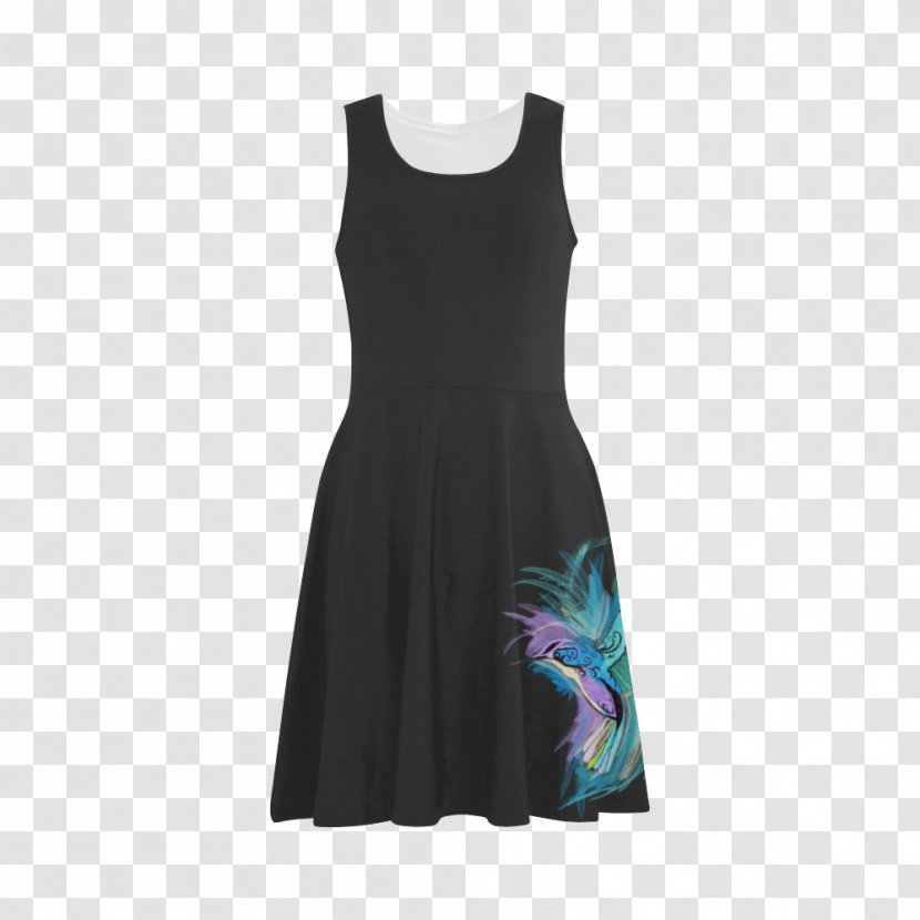 Little Black Dress Sleeve M - Clothing - Hand Painted Hummingbird Transparent PNG
