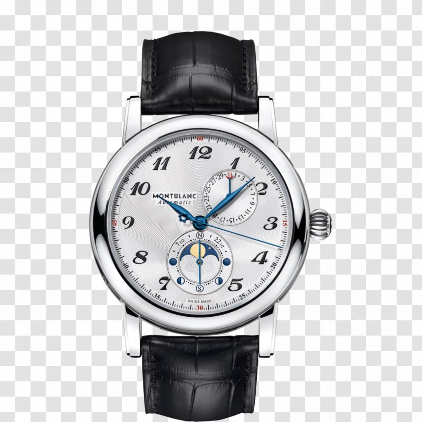 Montblanc Watch Complication Salon International De La Haute Horlogerie Dial - Watchmaker - Watches Silver Mechanical Male Table Transparent PNG