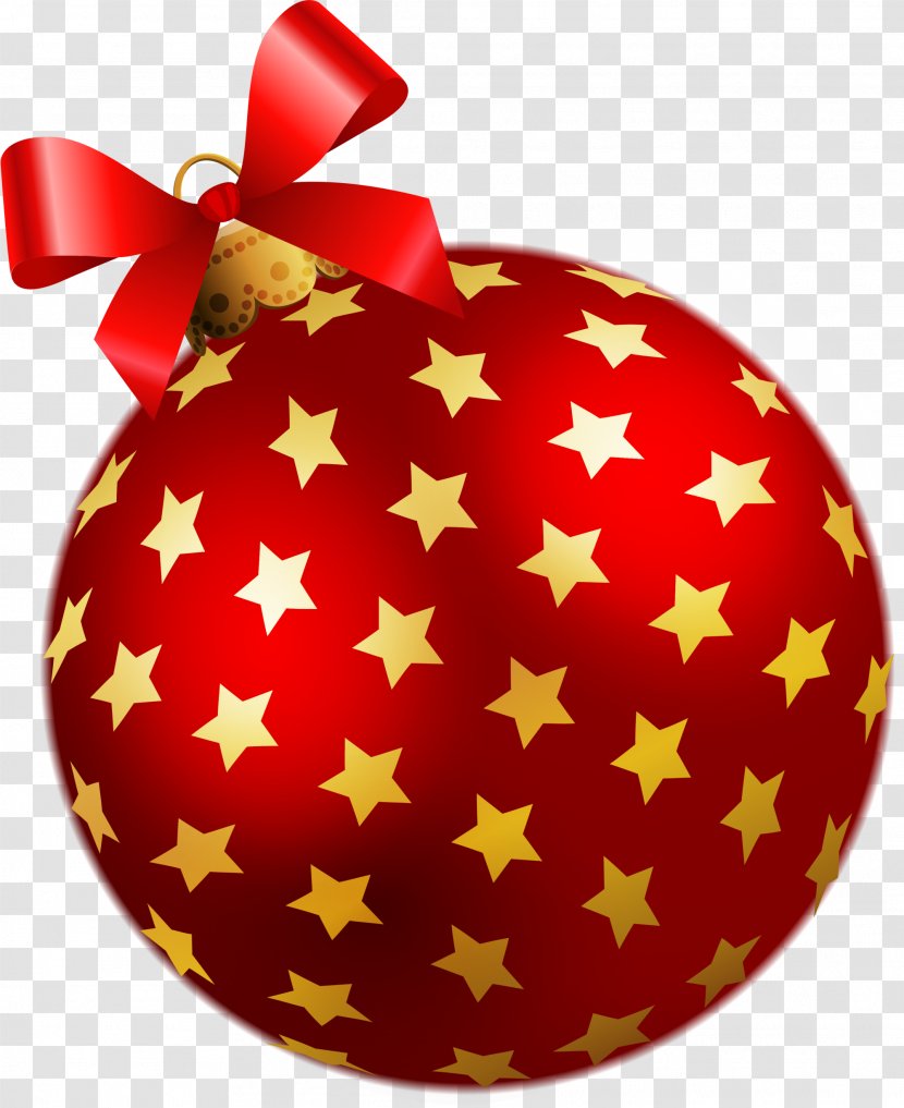 Christmas Ornament Red Star - Fruit - Ball Transparent PNG