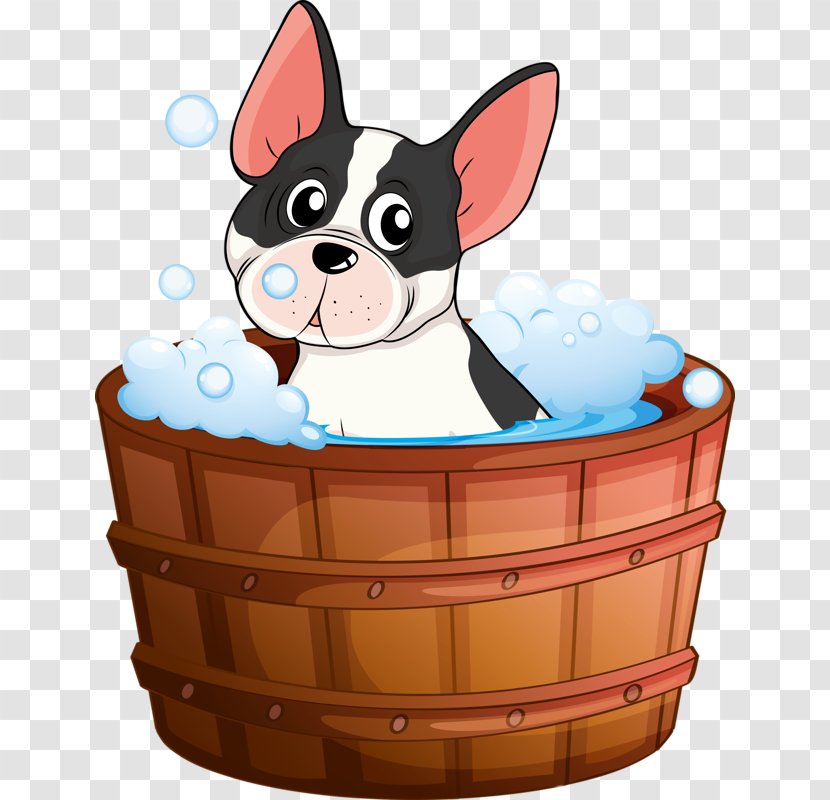 Dog Bathing Cat Illustration - Banco De Imagens - Puppy Bath Transparent PNG