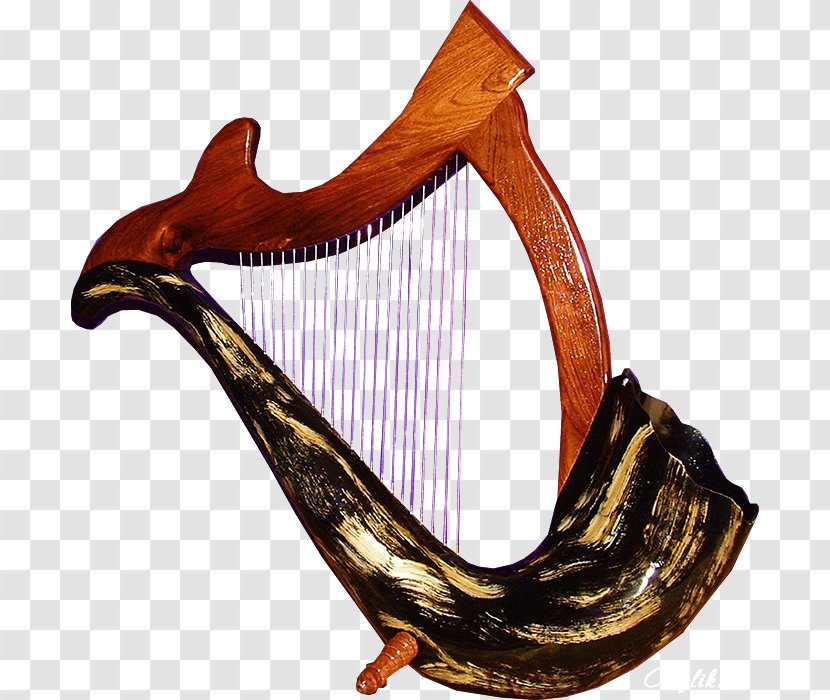 Celtic Harp Konghou Indian Musical Instruments - Flower Transparent PNG