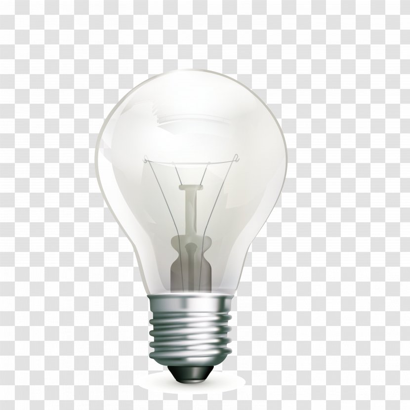 Incandescent Light Bulb Lamp Lighting - White Transparent PNG
