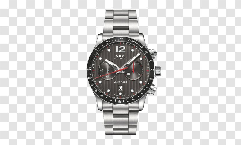 Chronometer Watch Chronograph Mido Tachymeter - Bracelet - Watches Helmsman T Series Mechanical Male Transparent PNG