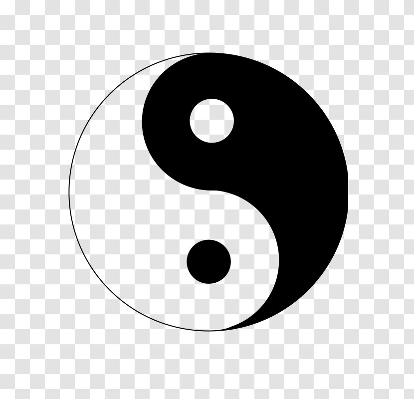 Yin And Yang Symbol Clip Art - Number - Clipart Transparent PNG