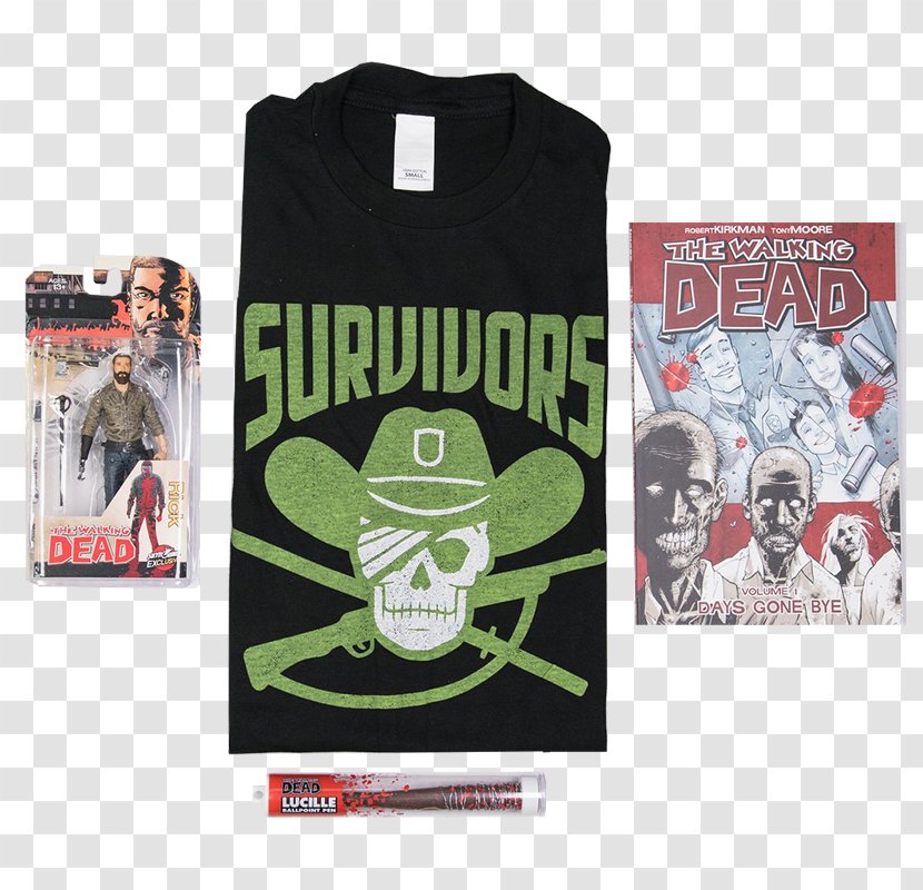 The Walking Dead Vol. 1: Days Gone Bye Dead, Book 1 T-shirt - Sleeve - TWD Lucille Bat Drawing Transparent PNG