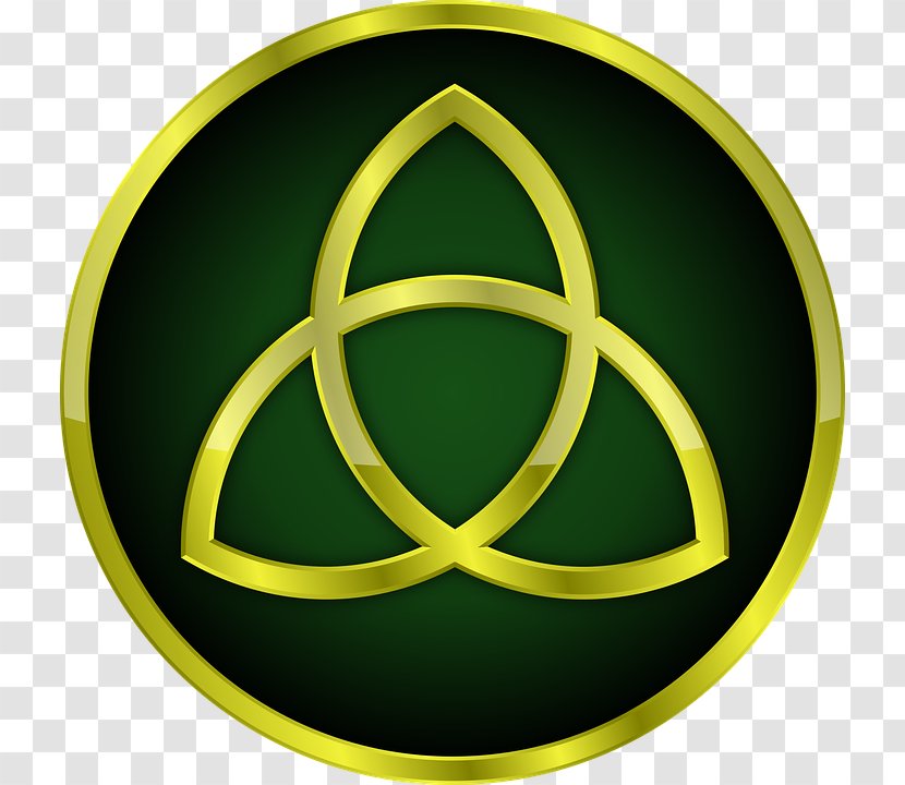 Shield Of The Trinity Triquetra God Sabellianism - Yellow - Celtic Transparent PNG