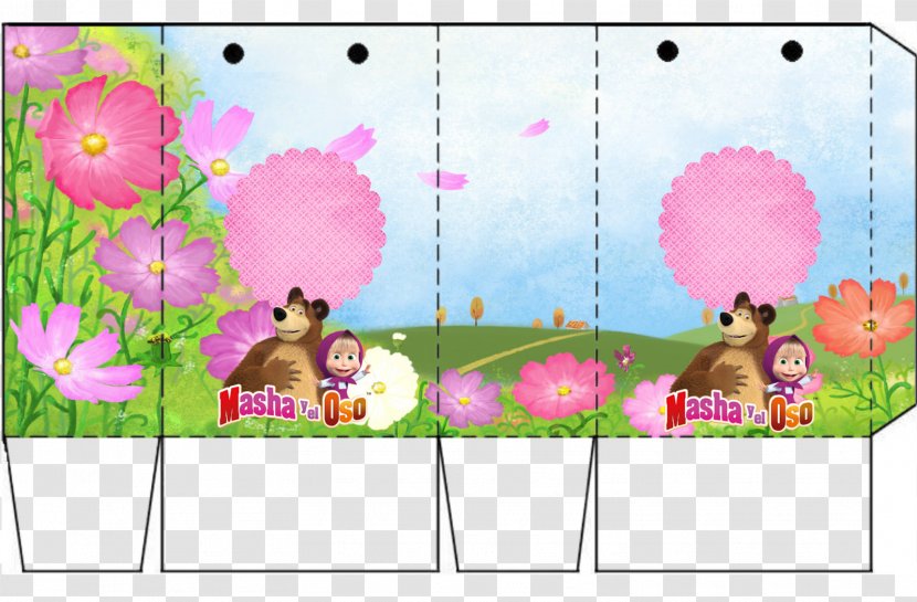 Bear Jack-in-the-box Floral Design Convite - Picture Frames Transparent PNG