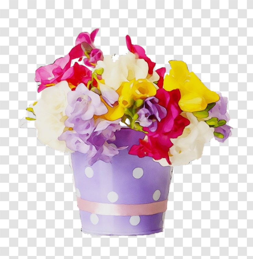 Flower Violet Purple Cut Flowers Flowerpot - Sweet Pea - Pink Transparent PNG