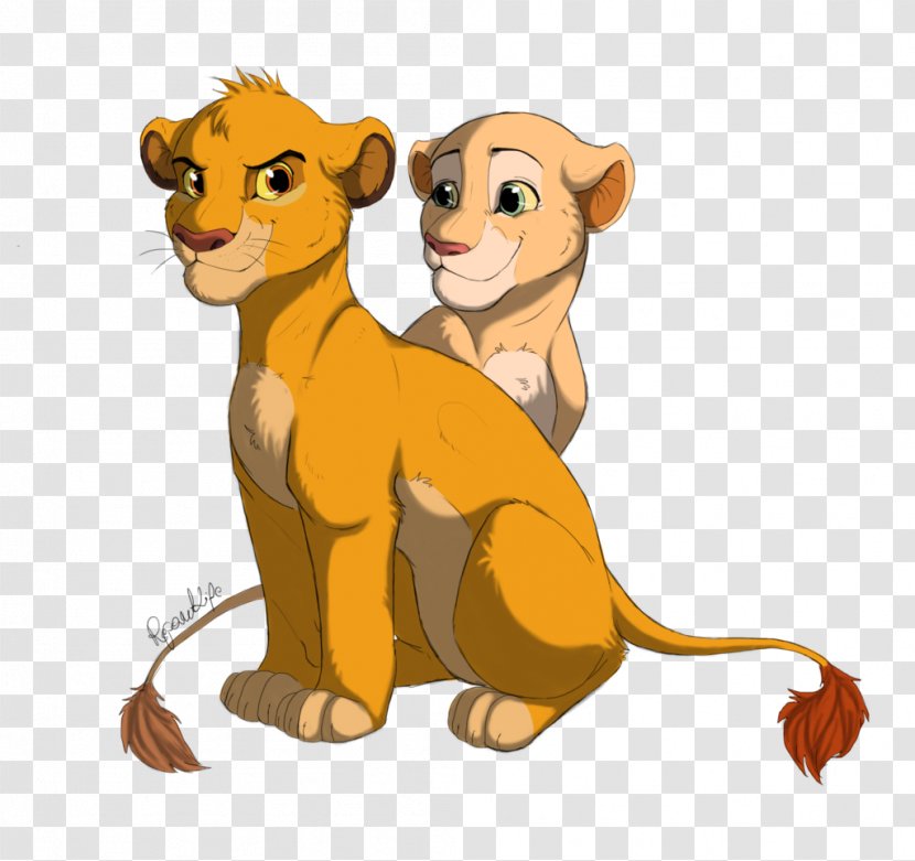 Nala Simba Lion Cat Dog Transparent PNG