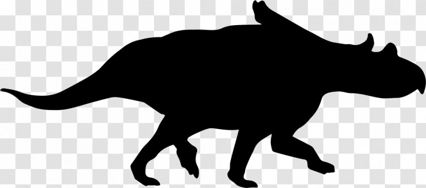 Cat Eotriceratops Silhouette Chasmosaurus Tyrannosaurus - Snout Transparent PNG