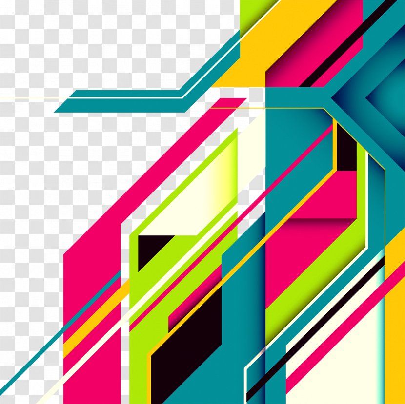 Line Graphic Design - Decorative Arts - Colorful Technology Background Transparent PNG