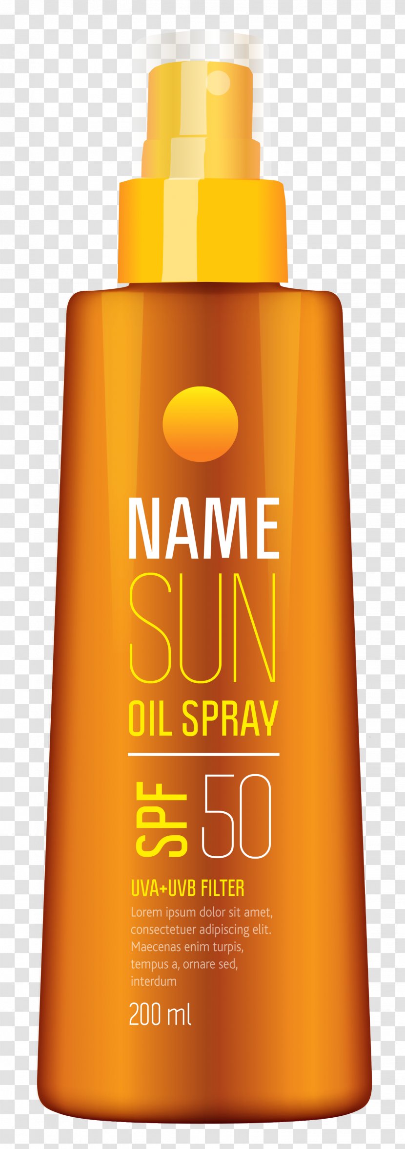 Sunscreen Lotion Lipstick Clip Art - Mascara - Sun Oil Spray Clipart Picture Transparent PNG