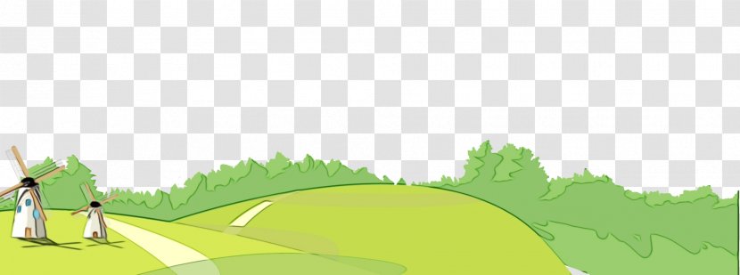 Grassland Lawn Illustration Desktop Wallpaper Land Lot - Grass - Plant Transparent PNG