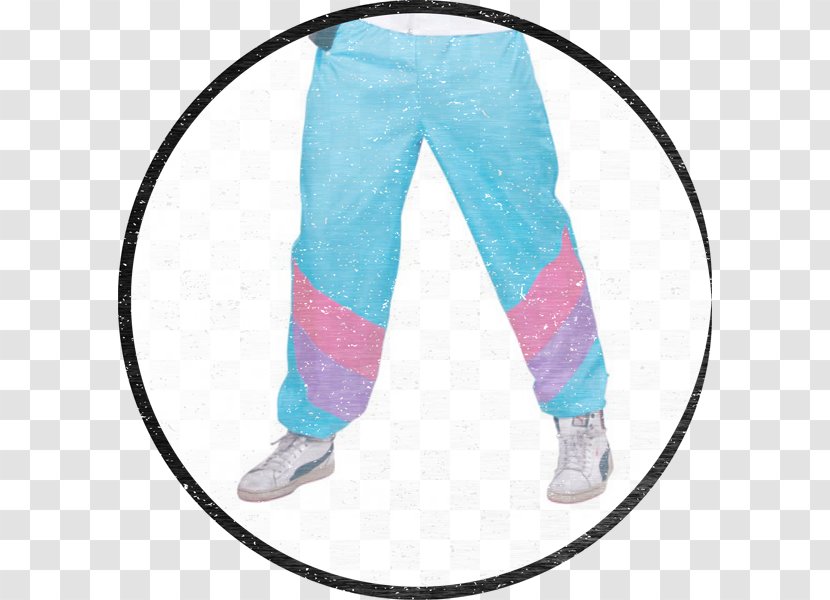 Tracksuit Clothing 1980s Fashion Man - Accessories - Turquoise Transparent PNG