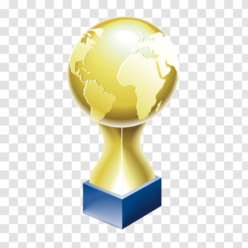 Trophy Icon - Yellow - Round Golden Transparent PNG