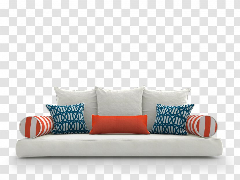 Sofa Bed Cushion Pillow Rectangle - Couch Transparent PNG