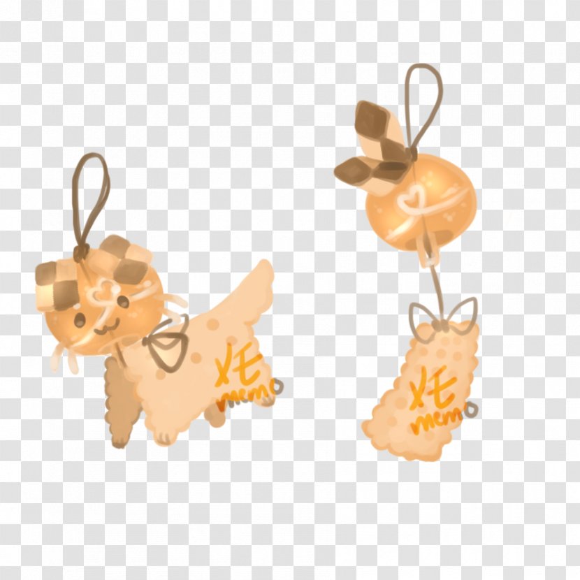 Earring Body Jewellery Animal - Coffee Biscuits Transparent PNG