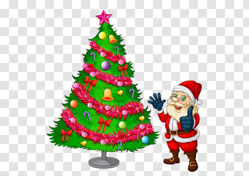 Santa Claus Christmas Tree Clip Art - Gift - And Transparent PNG