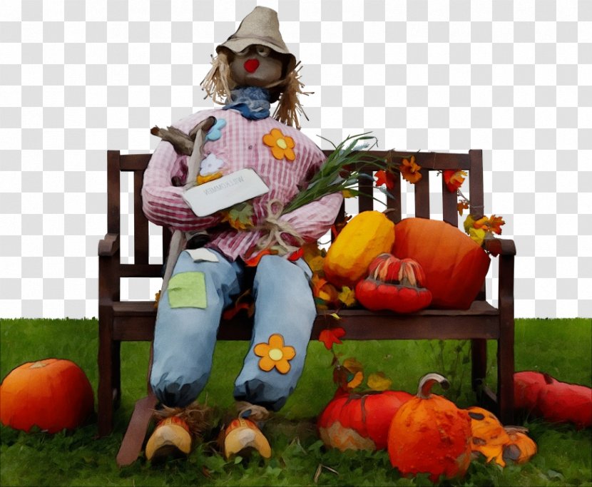 Trick-or-treat Grass Scarecrow Plant Play - Paint - Vegetable Games Transparent PNG