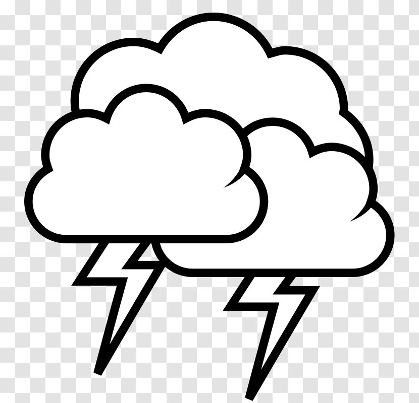 Thunderstorm Clip Art - Frame - Storm Cliparts Transparent PNG