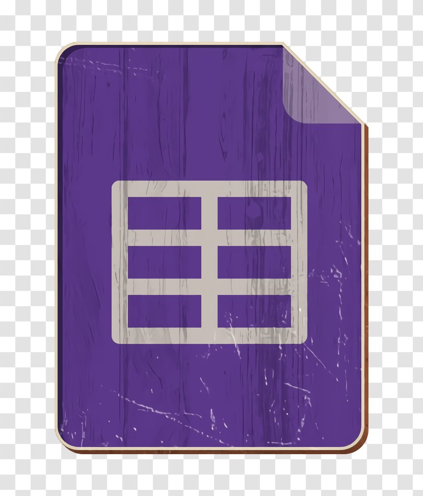 Data Icon File Google - Purple - Electric Blue Rectangle Transparent PNG