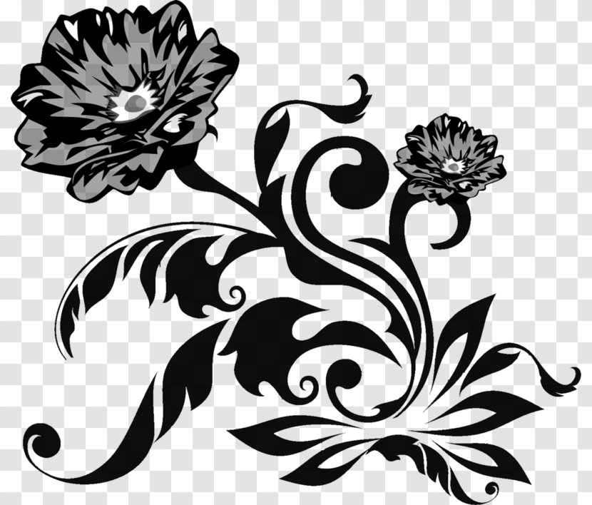 Floral Design Stencil Visual Arts Photography Ornament - Temporary Tattoo - Brusch Transparent PNG
