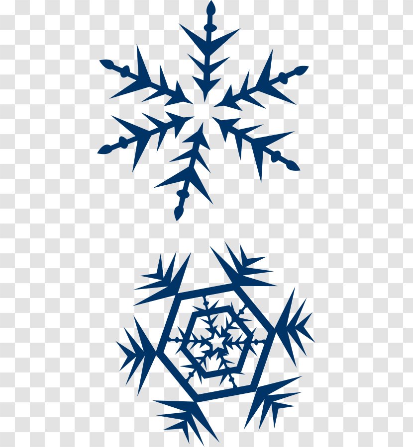 Snowflake Clip Art - Royaltyfree - Border Clipart Transparent PNG