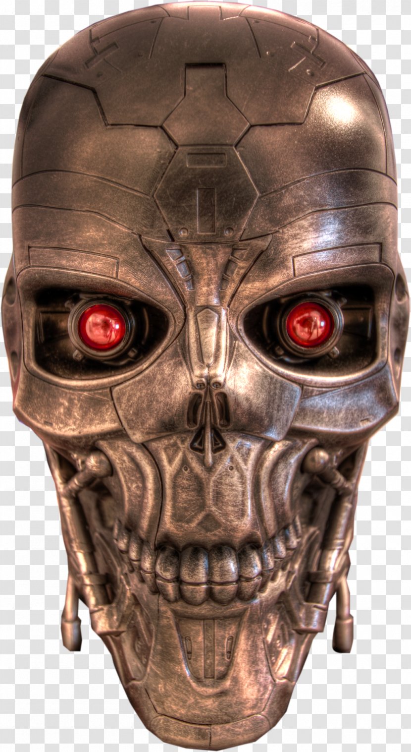 Terminator Skynet Drawing - Head Transparent PNG