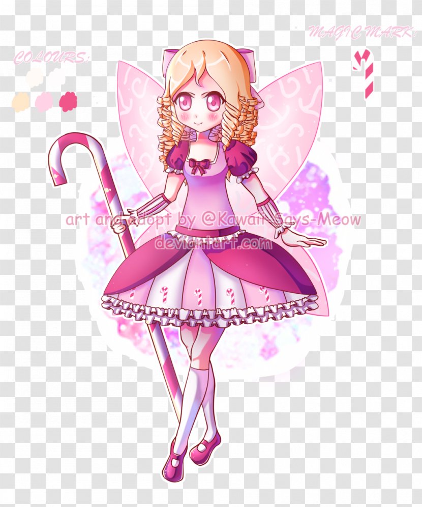 Barbie Fairy Illustration Pink M Cartoon - Flower - Right Here Meow Transparent PNG