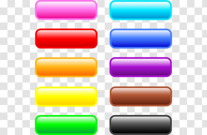 Web Button Website Page Clip Art - Graphic Rectangle Cliparts Transparent PNG