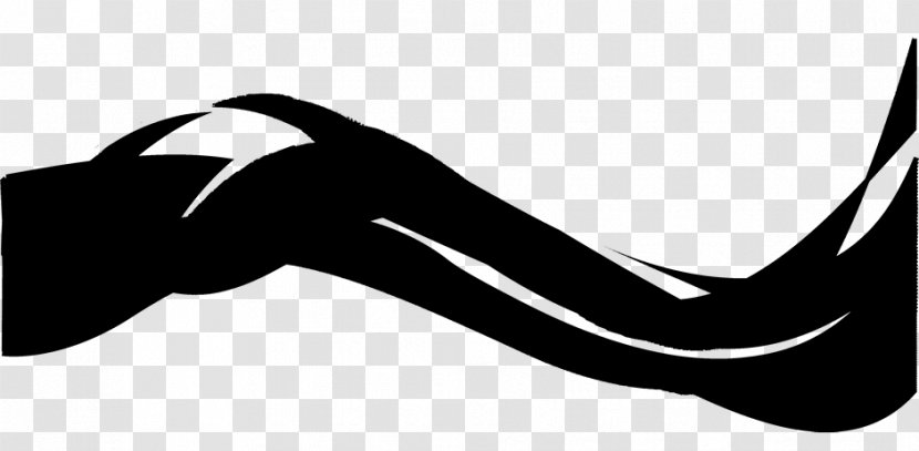 Clip Art Black & White - Hand - M Shoe Logo Silhouette Transparent PNG