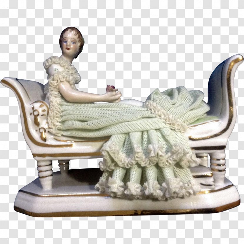 Chair Statue Classical Sculpture Sitting - Hand-painted Delicate Lace Transparent PNG