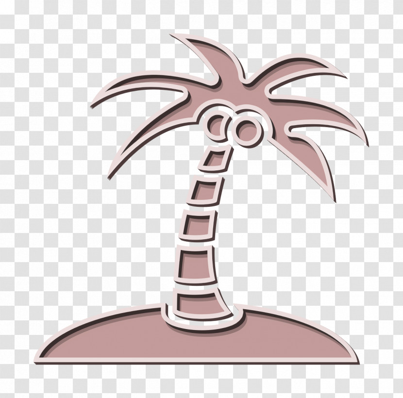 Coconut Icon Coconut Tree On An Island Icon Several Icon Transparent PNG