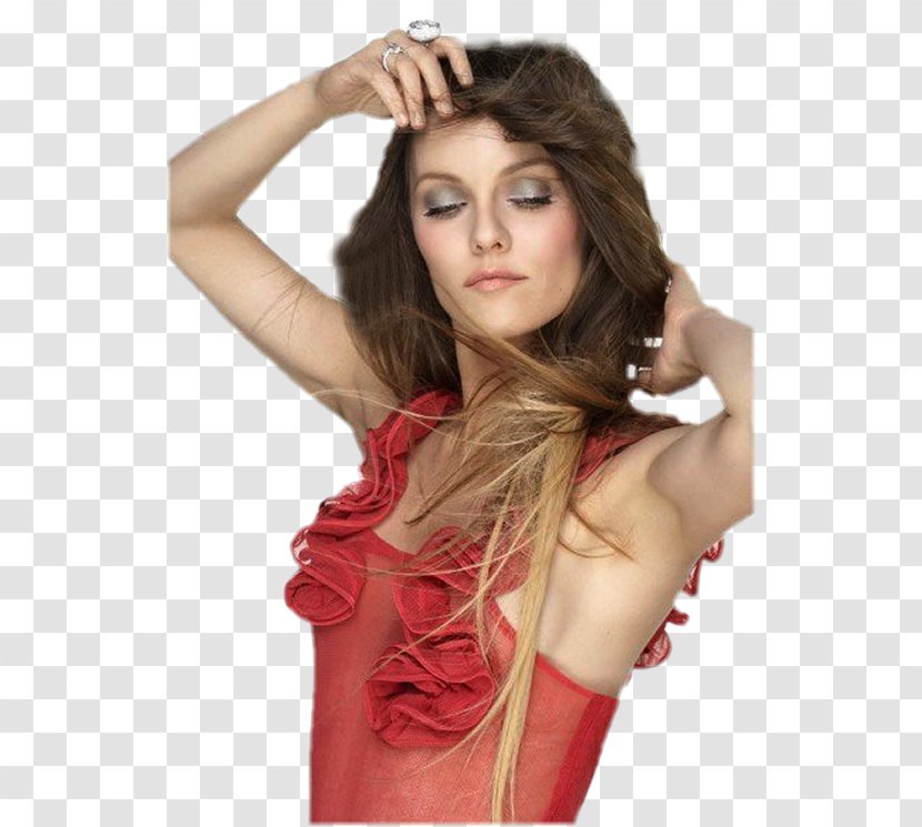 Vanessa Paradis Fashion Model Photo Shoot Hair Coloring - Watercolor Transparent PNG