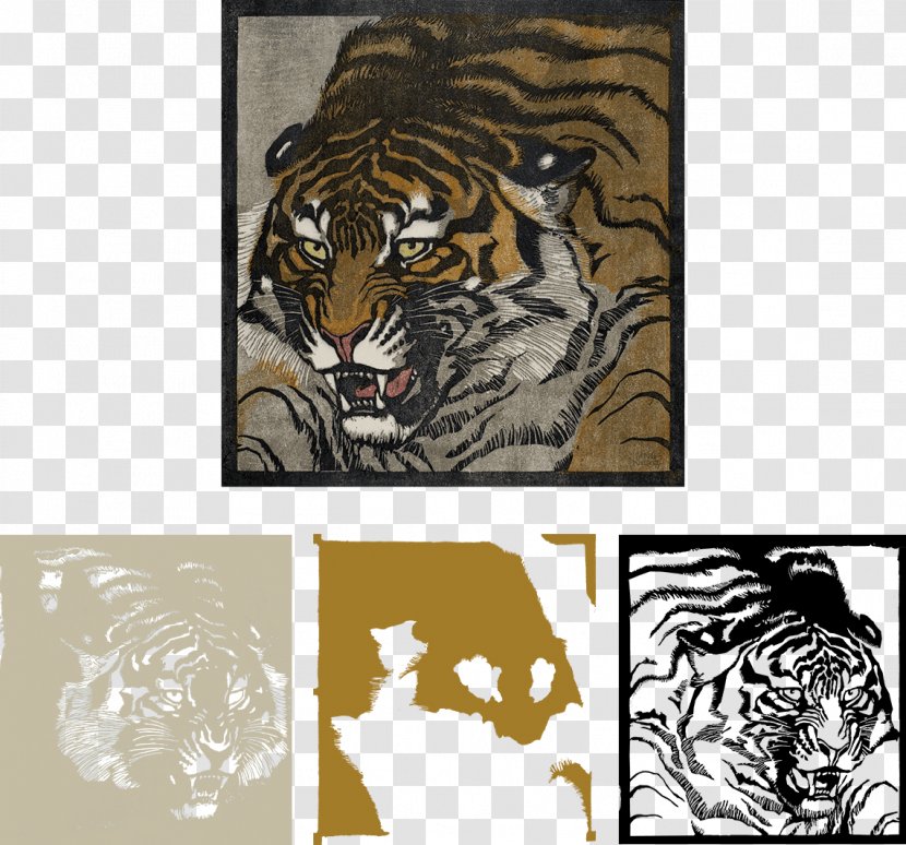 Tiger Schirn Kunsthalle Frankfurt Printmaking Ludwig Heinrich Jungnickel: (1881-1965) Woodcut - Text Transparent PNG