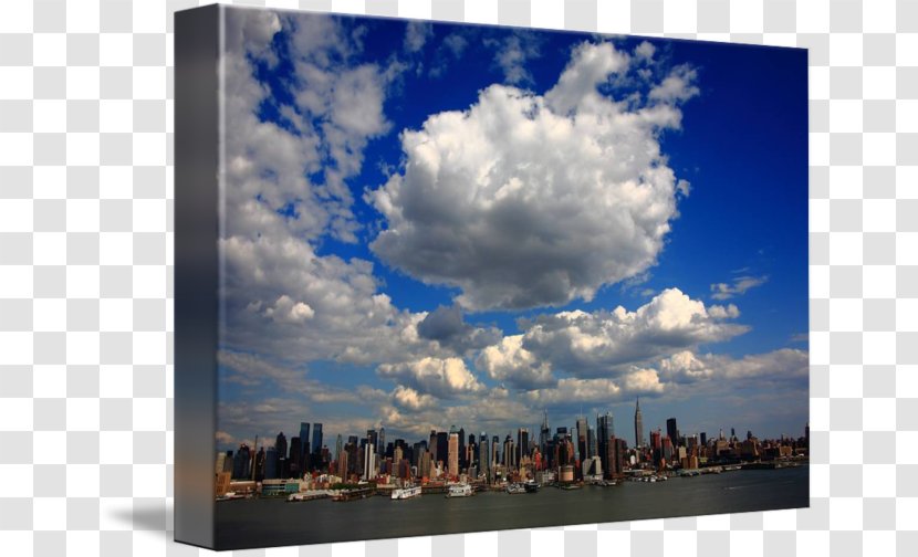 Skyline Photography Black And White Canvas Print - New York City Transparent PNG